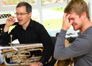 Adam Frey beim Jenaer Blechbläser-Seminar