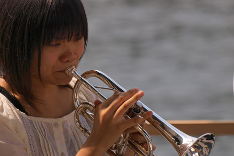 Midori Ito unterstützt Brass Band BlechKLANG bei KLANGspuren