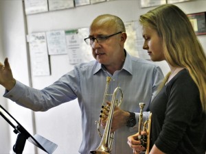 Roger Webster beim zweiten Jenaer Blechbläserseminar