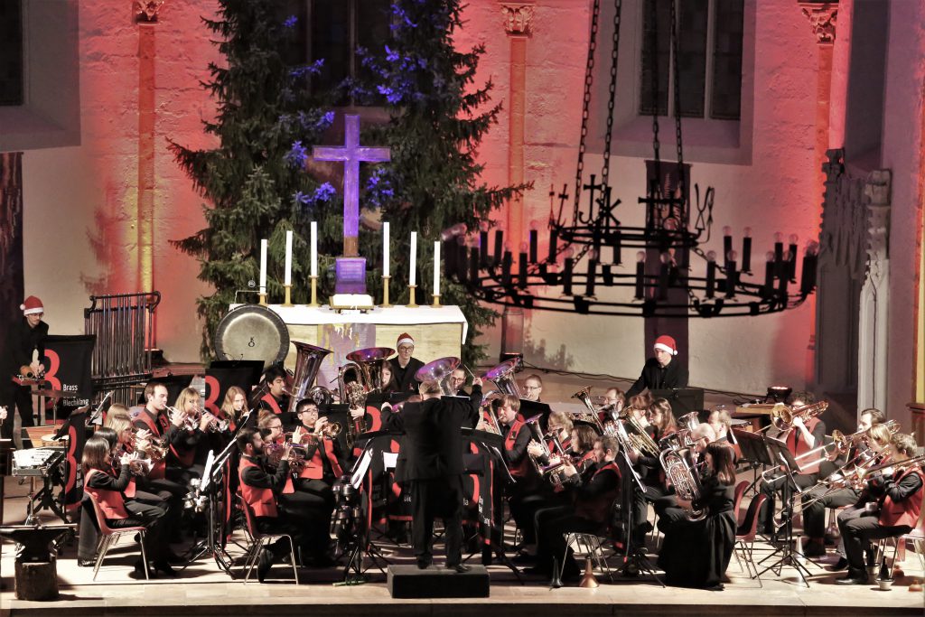 Brass Band BlechKLANG stellt Programm für Jenaer Bläserweihnacht vor (Foto U. Richter)