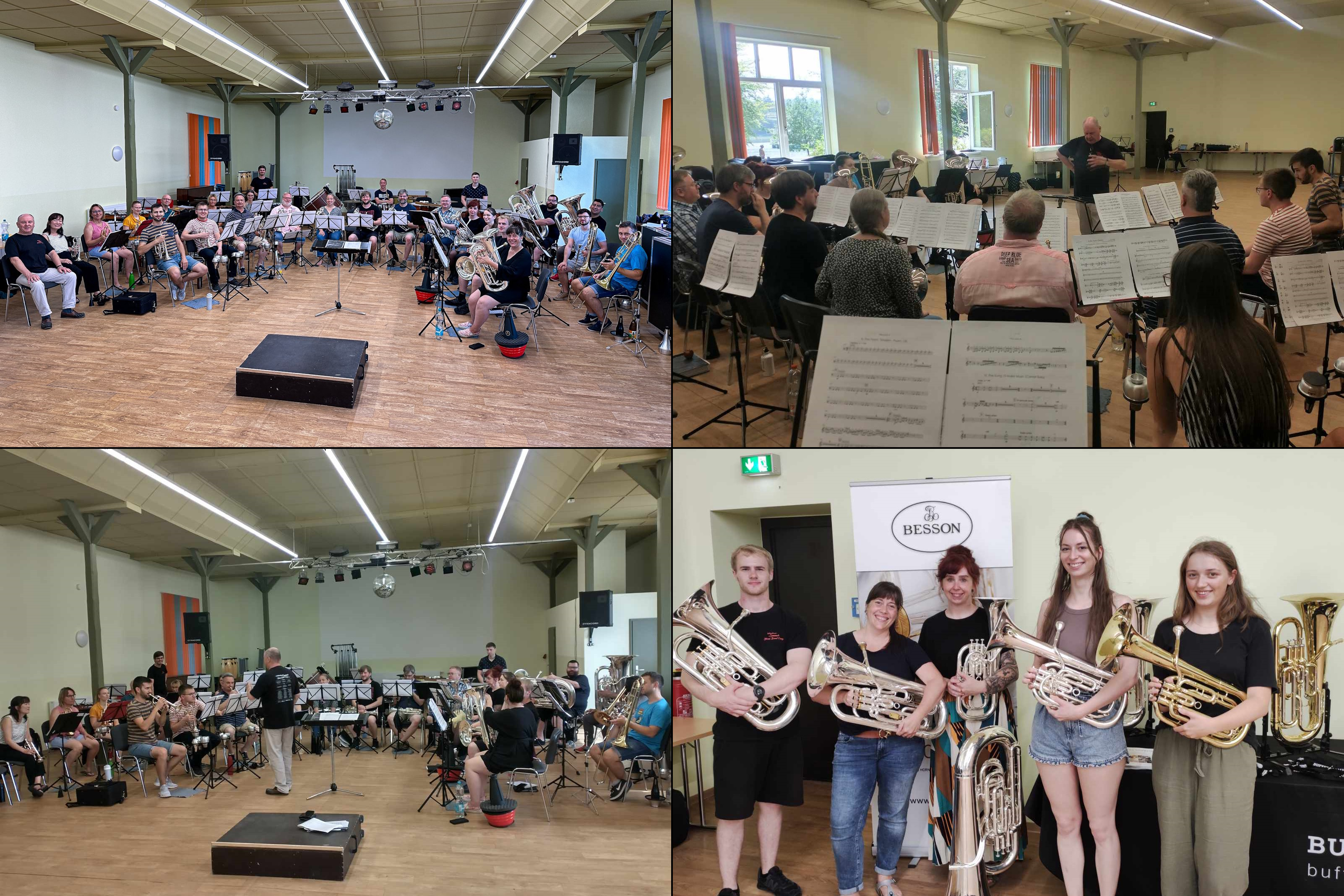Brass Band BlechKLANG beim International Summer Brass Band Camp 2023